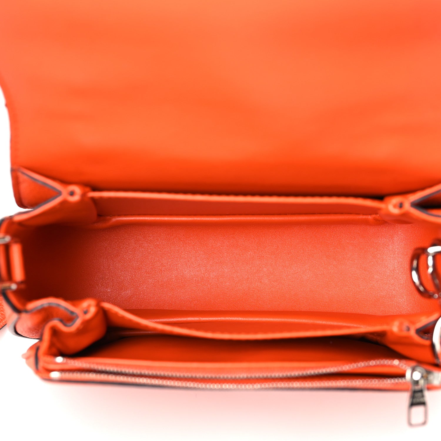 Louis Vuitton Grained Calfskin Vivienne NM Orange 5 of 8