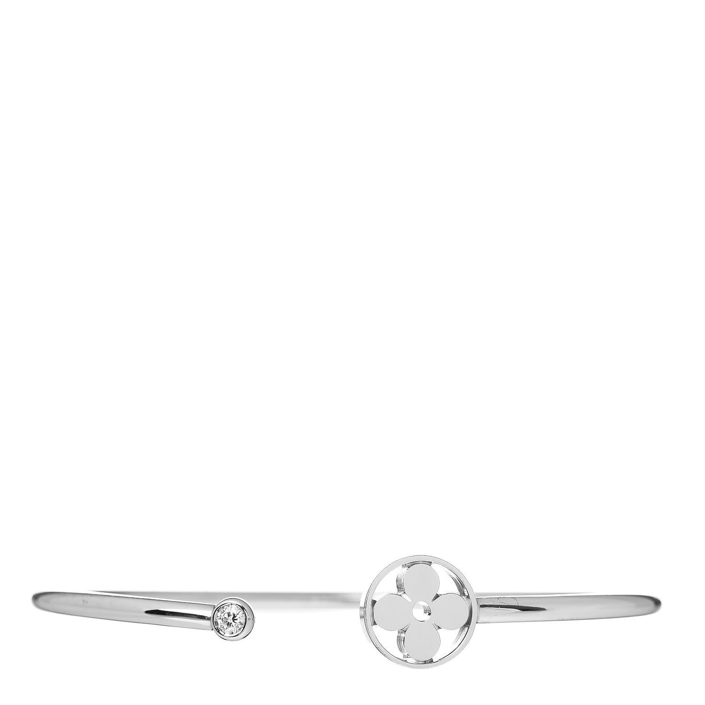 18K White Gold Diamond Idylle Blossom Twist Bracelet
