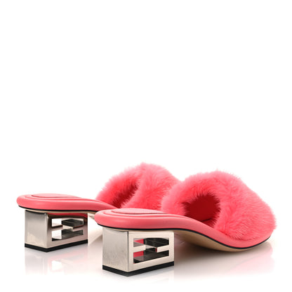 Fendi Mink FF Baguette Sandals 40 Kissed 5 of 10