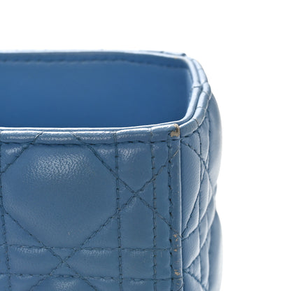 Christian Dior Lambskin Cannage Large Lady Dior Blue 12 of 12
