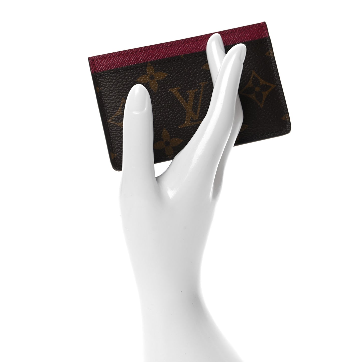 Monogram Card Holder Fuchsia