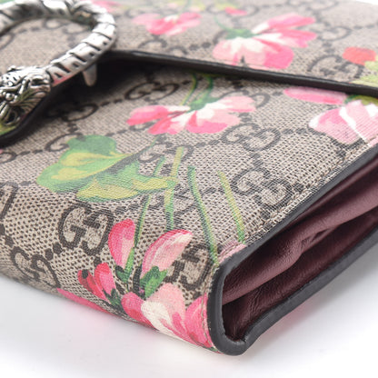 Gucci GG Supreme Monogram Blooms Mini Dionysus Chain Wallet Beige Multicolor Dry Rose 6 of 8