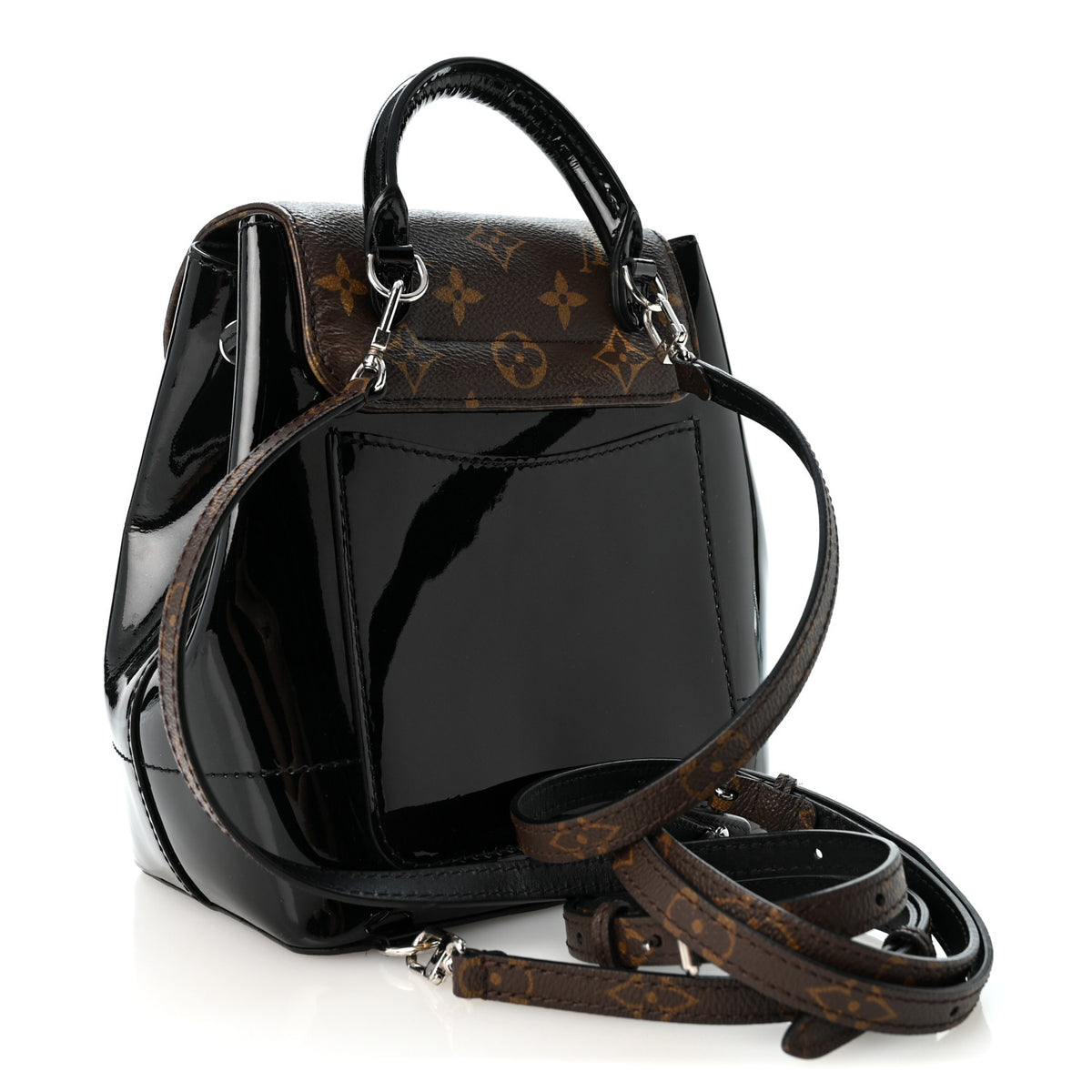 Louis Vuitton Patent Monogram Hot Springs Backpack Black 3 of 10
