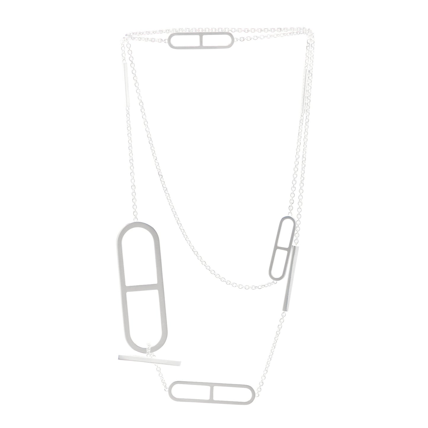 Sterling Silver Ever Chaine d'Ancre Long Lariat Necklace