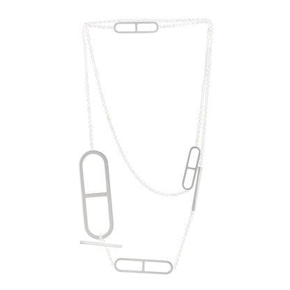 Hermes Sterling Silver Ever Chaine d'Ancre Long Lariat Necklace 3 of 6