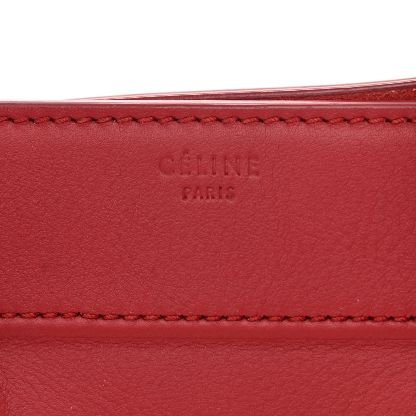 Supple Calfskin Medium Phantom Luggage Red
