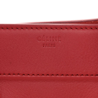 Celine Supple Calfskin Medium Phantom Luggage Red 6 of 11