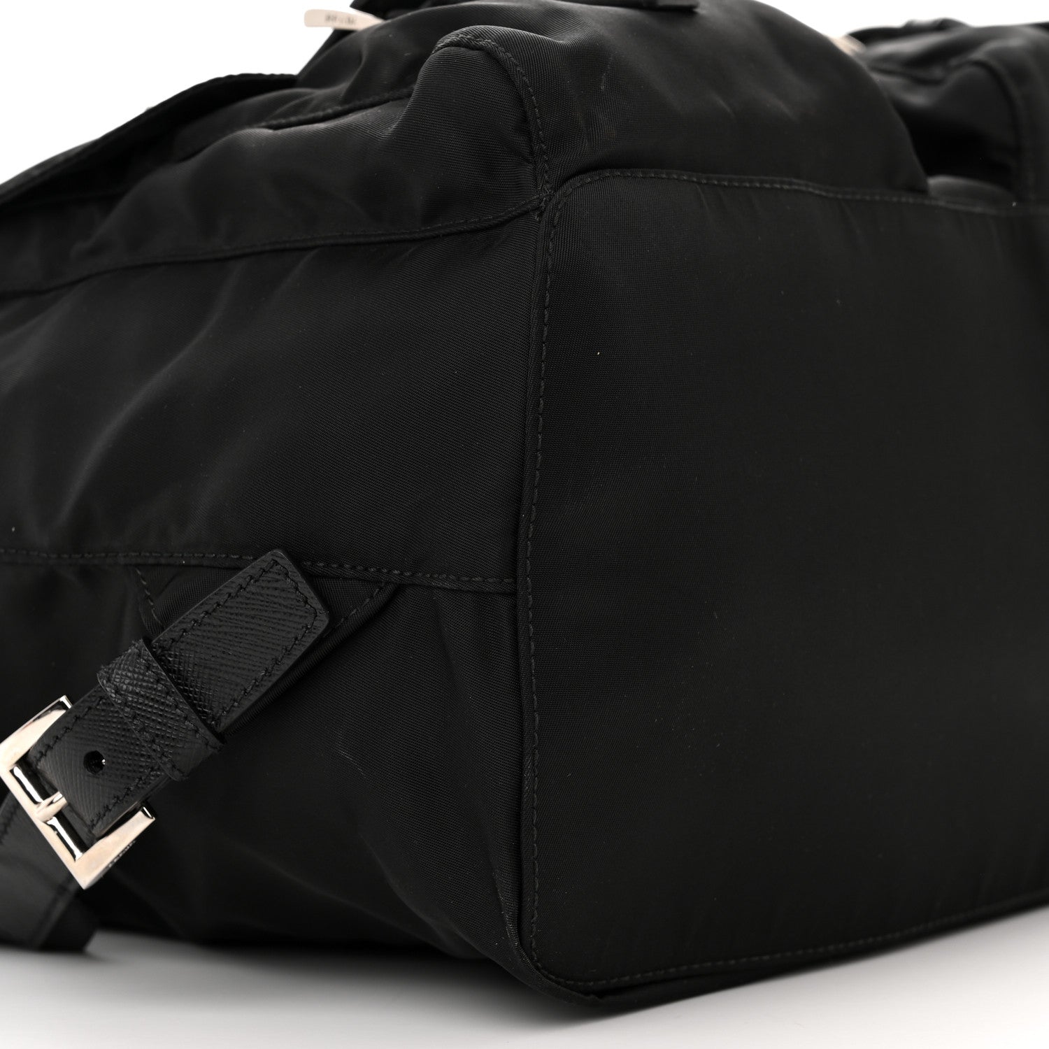 Prada Tessuto Nylon Saffiano Medium Backpack Black 8 of 9