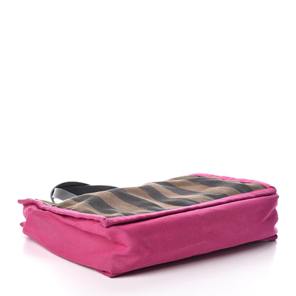 Fendi Pequin Small Shopping Tote Fuchsia 5 of 11