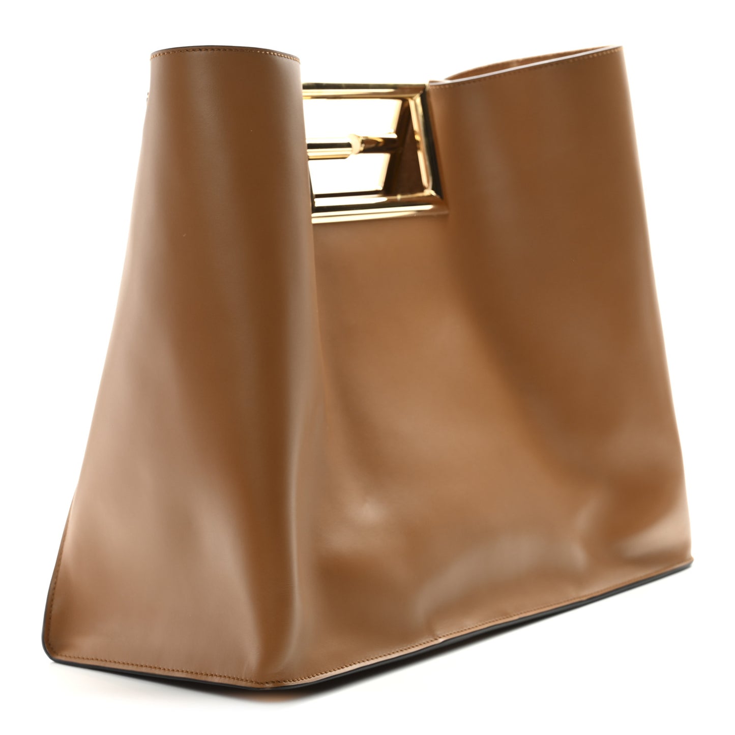 Vitello King Large Fendi Way Tote Caramello