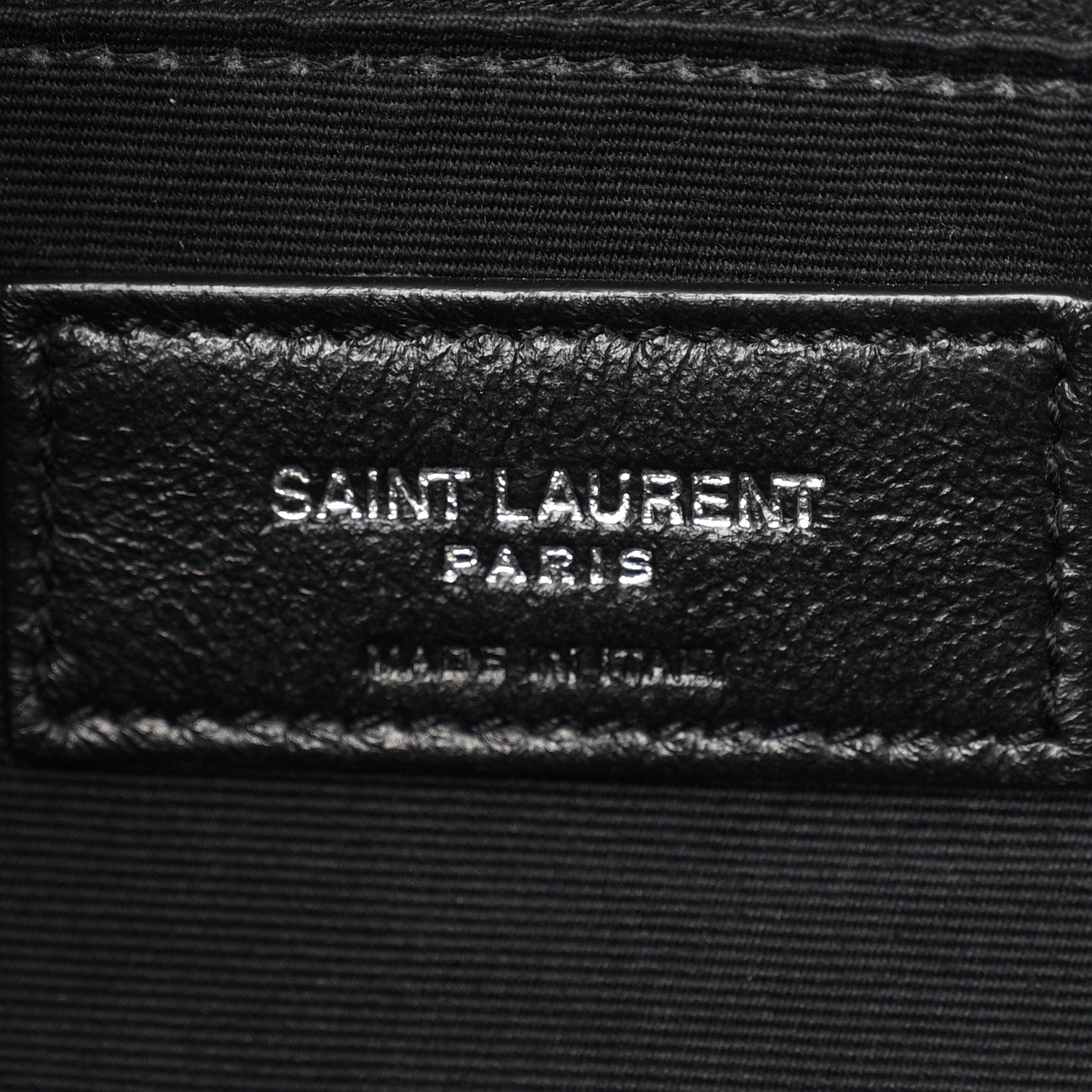 Saint Laurent Lambskin Quilted Medium Loulou Puffer Monogram Chain Satchel Granite 6 of 11