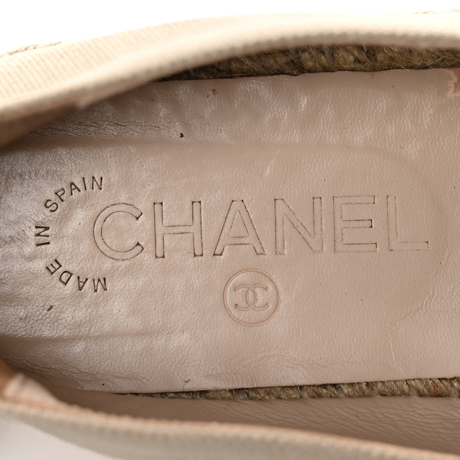 Chanel Canvas Grosgrain CC Espadrilles 40 Light Green Black 7 of 13