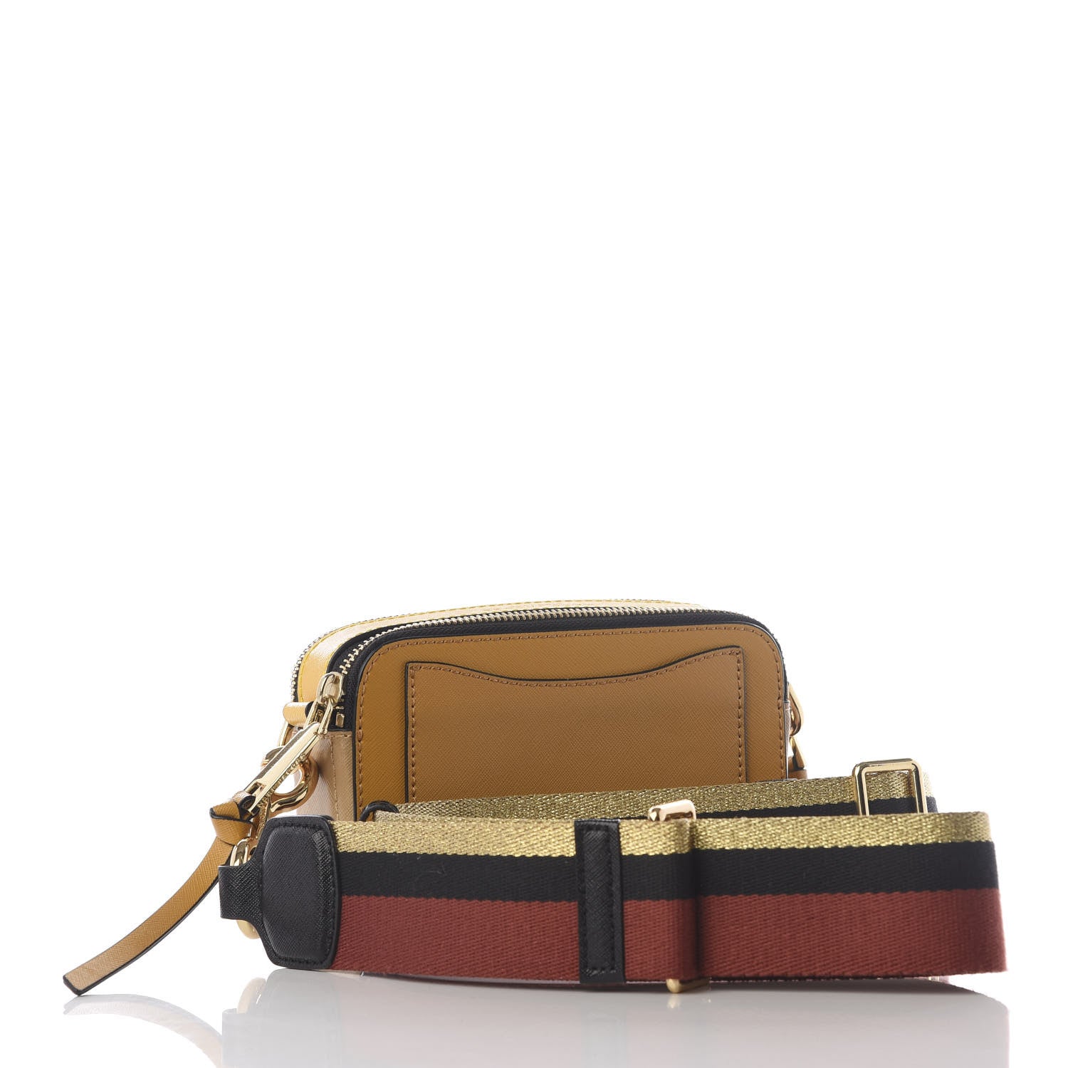 Marc Jacobs Saffiano Small Snapshot Camera Bag Mustard Multi 2 of 11