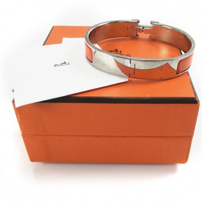 Hermes Enamel Clic Clac H Bracelet PM Orange 3 of 5