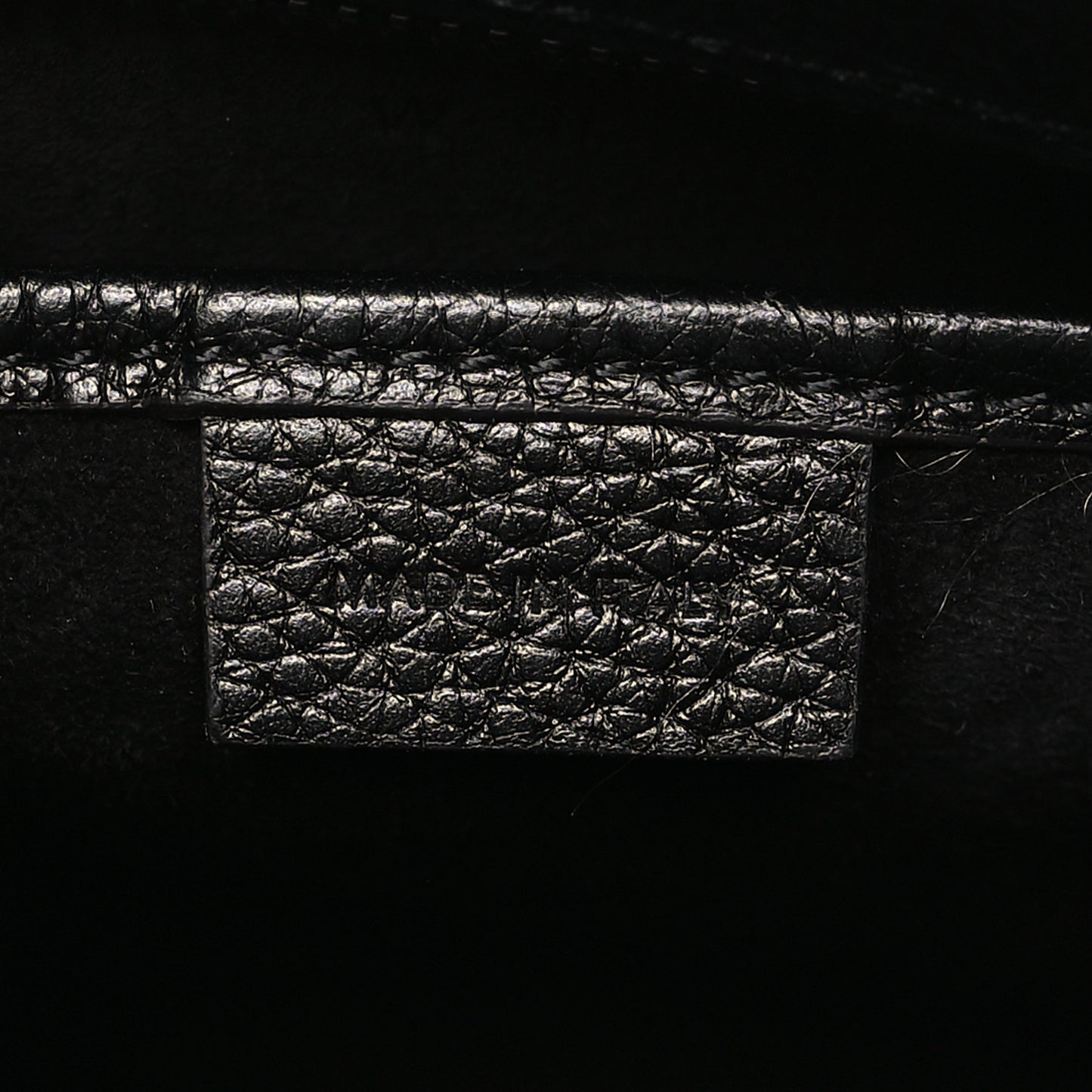 Drummed Calfskin Nano Luggage Black