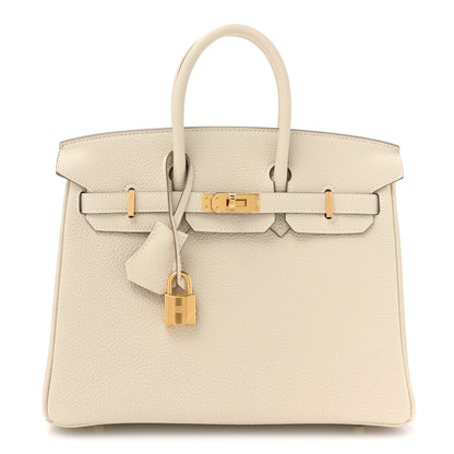 Hermes Togo Birkin 25 Craie 1 of 10