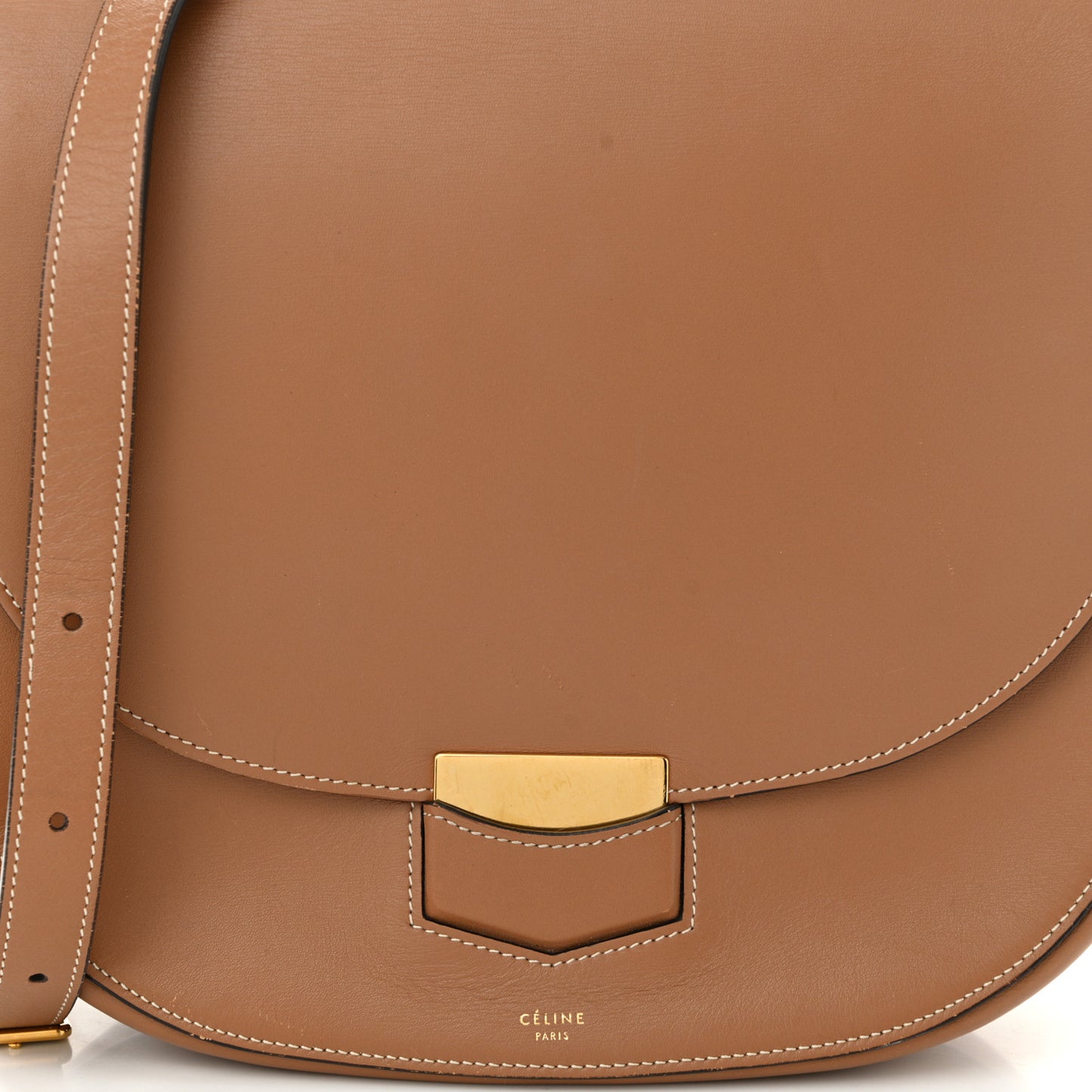 Supersoft Calfskin Medium Trotteur Caramel