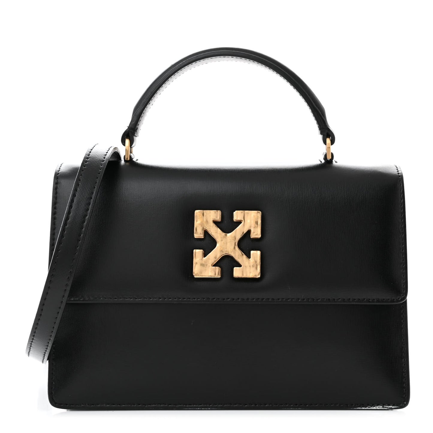 Calfskin Jitney 1.4 Top Handle Bag Black