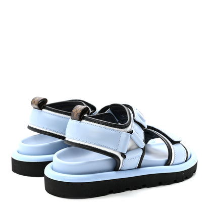 Louis Vuitton Calfskin Pool Pillow Flat Comfort Sandals 36 Blue 5 of 9