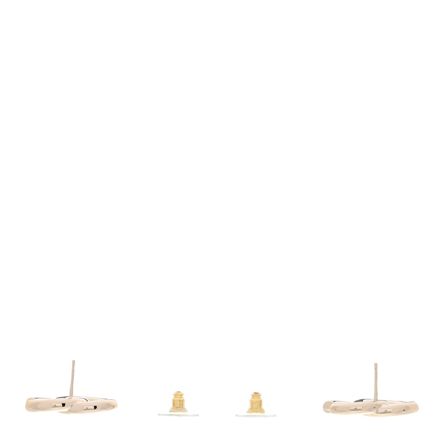 Chanel Metal CC Earrings Gold 3 of 5