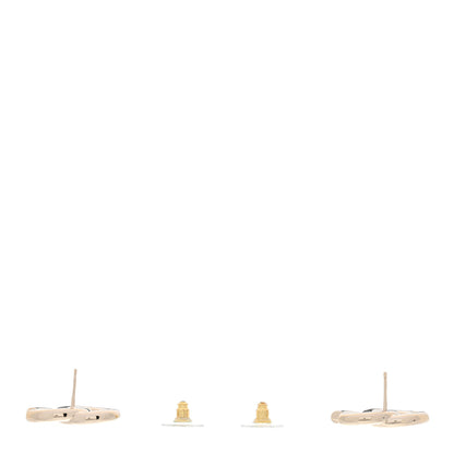 Chanel Metal CC Earrings Gold 3 of 5