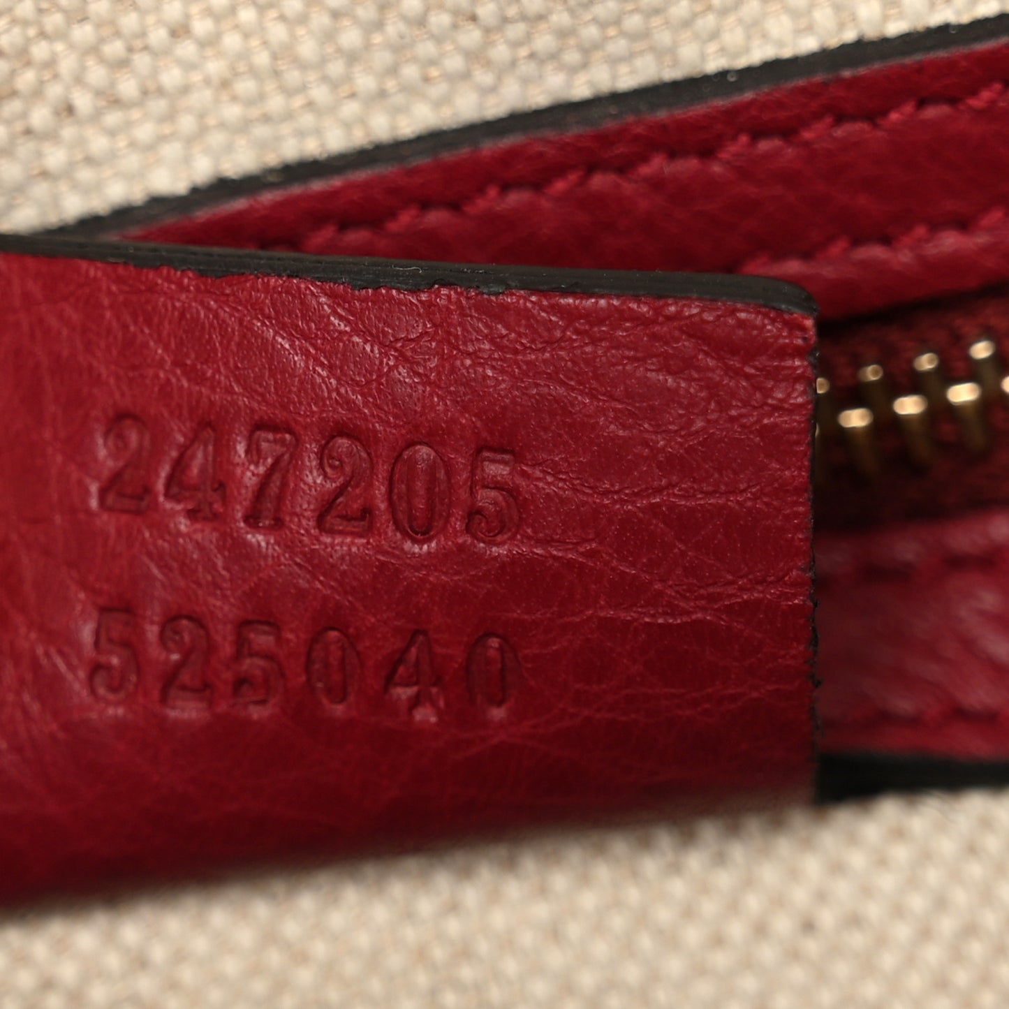 Monogram Cellarius Calfskin Vintage Web Medium Boston Beige Ebony Soft Burgundy Peonia Flower