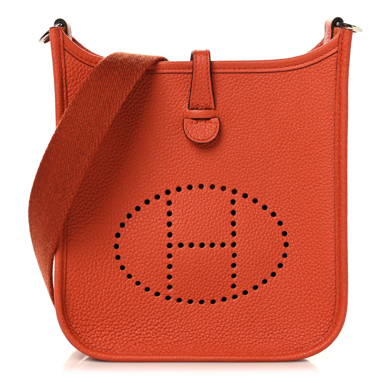 Hermes Taurillon Clemence Amazone Evelyne Terre Battue Cuivre 1 of 12