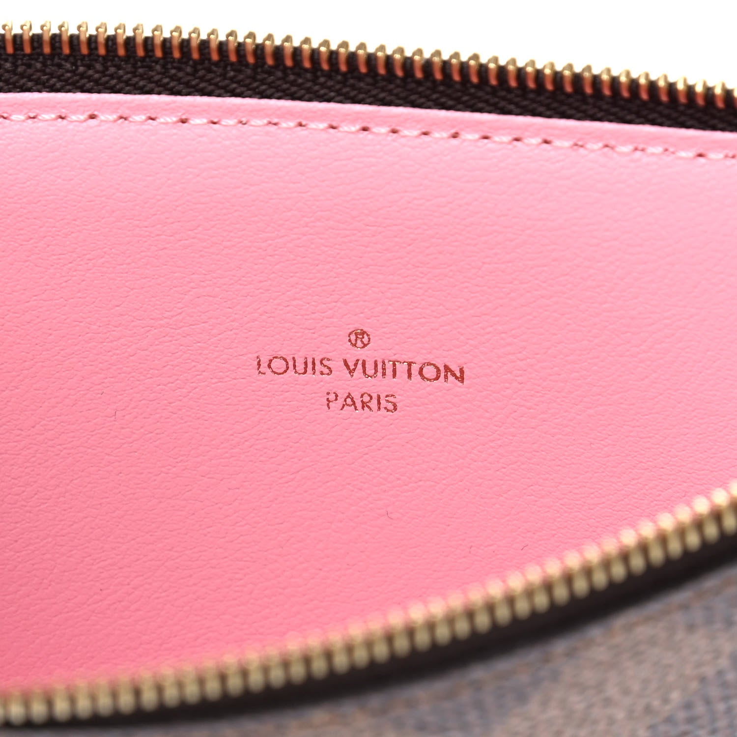 Louis Vuitton Damier Ebene Studded Felicie Chain Wallet Zippered Insert 6 of 6
