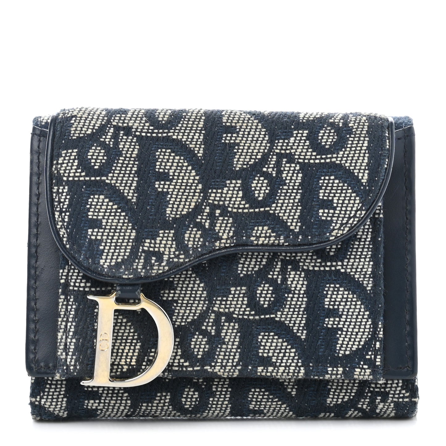 Monogram Compact Saddle Wallet Blue