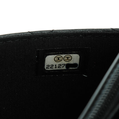 Chanel Lambskin Quilted Boy Wallet On Chain WOC Black 8 of 8