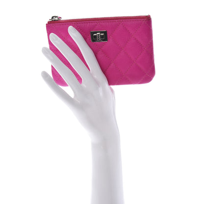 Chanel Goatskin Quilted Small Reissue Cosmetic Case Pink 2 of 10
