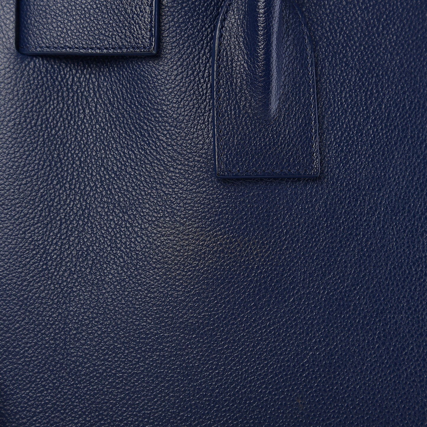 Grained Calfskin Small Sac De Jour Navy