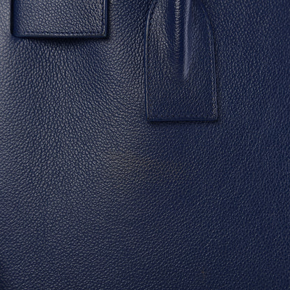 Saint Laurent Grained Calfskin Small Sac De Jour Navy 9 of 11