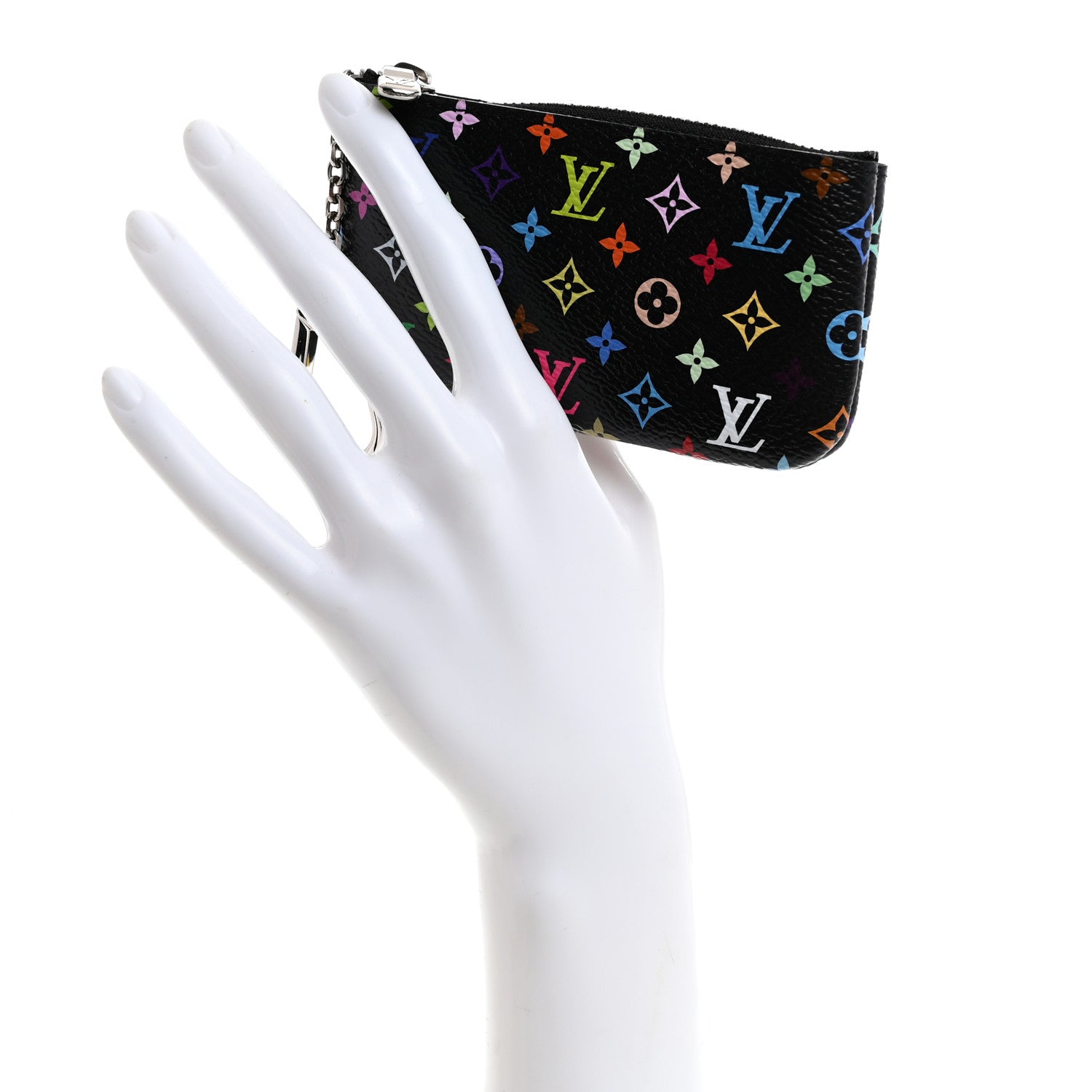 Louis Vuitton LV X TM Monogram Multicolor Key Pouch Black 2 of 7