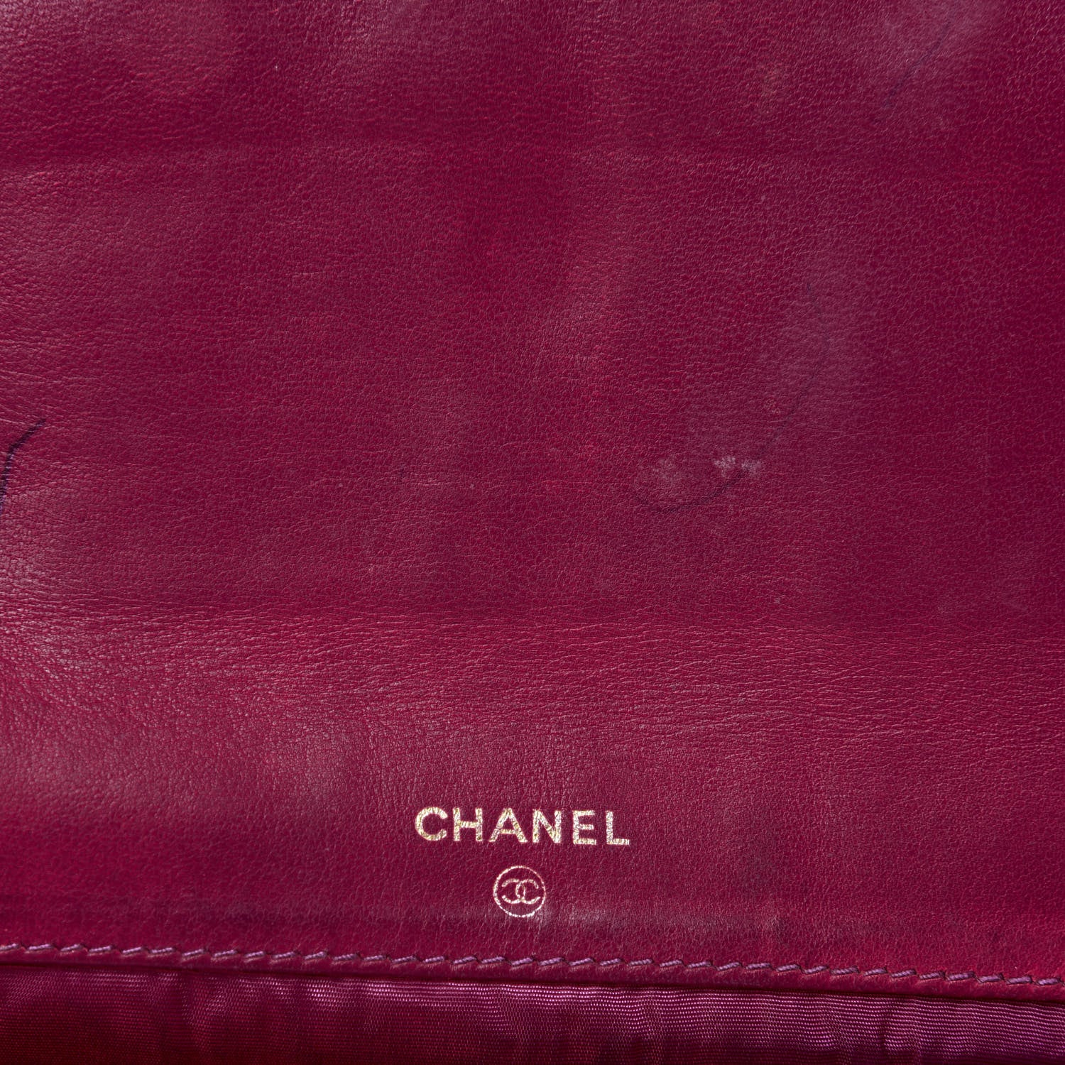 Chanel Caviar Timeless CC Wallet Dark Fuchsia 6 of 7