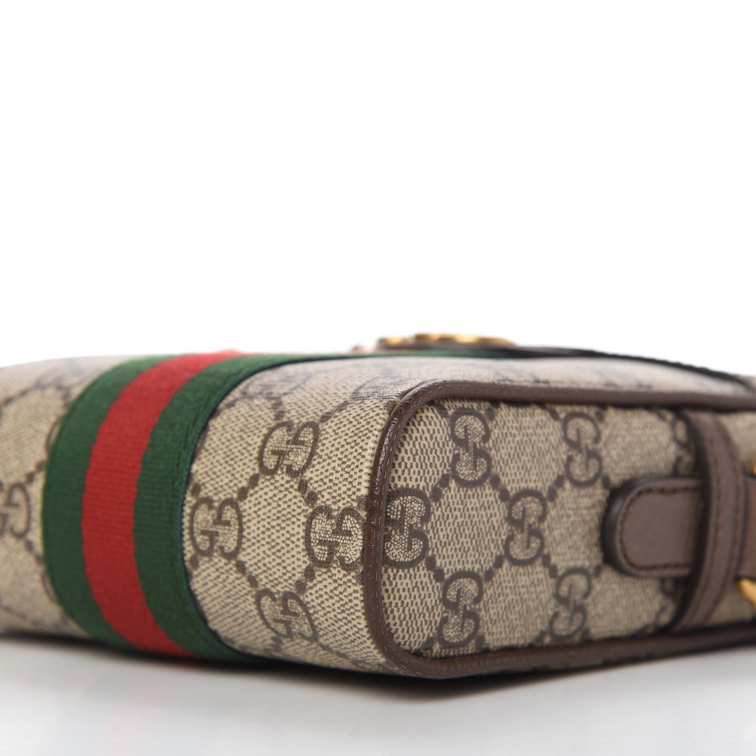 Gucci GG Supreme Monogram Web Mini Ophidia Messenger Brown 7 of 11