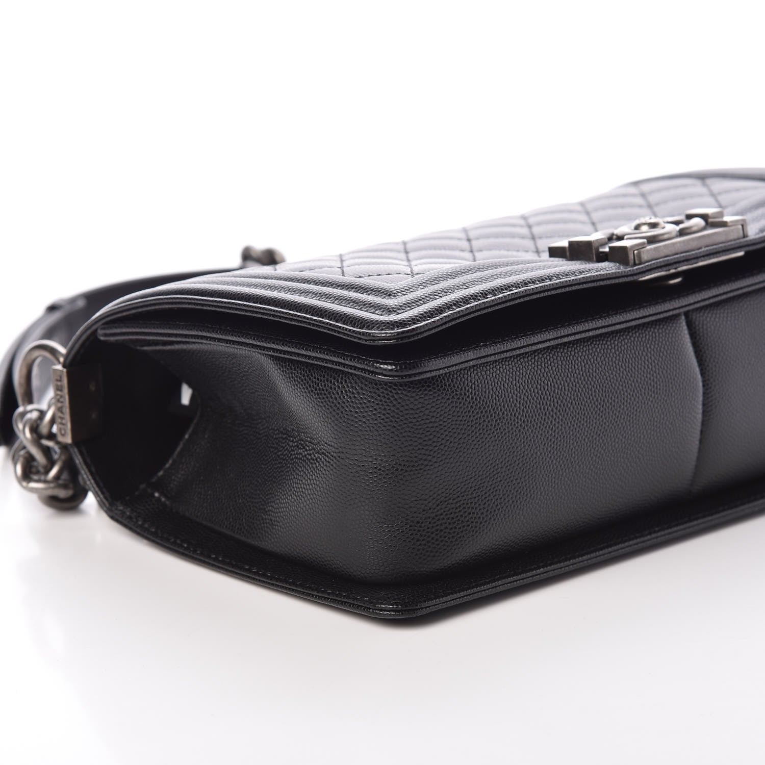 Chanel Caviar Quilted Medium Boy Flap Black 8 of 9
