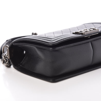 Chanel Caviar Quilted Medium Boy Flap Black 8 of 9