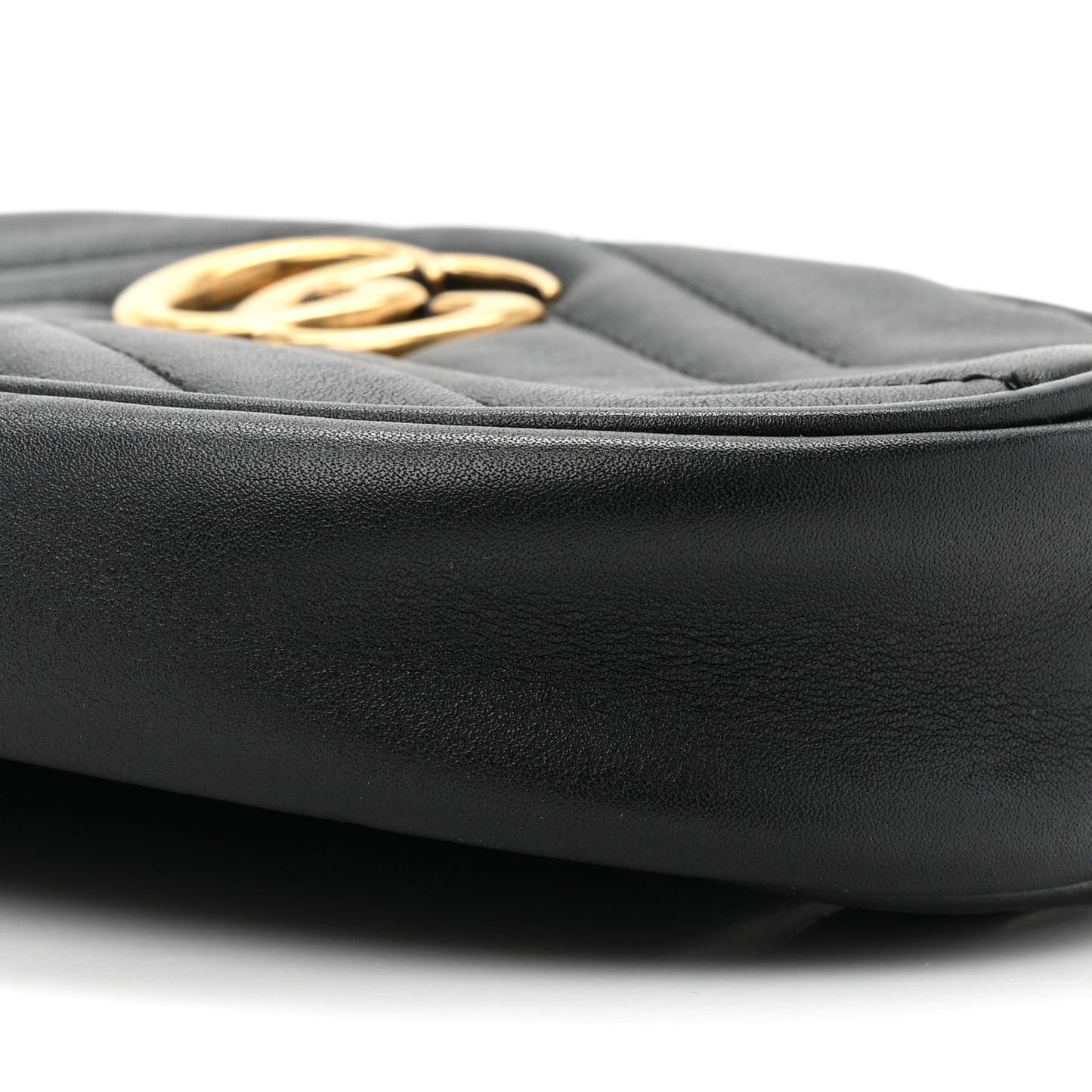 Calfskin Matelasse GG Marmont Belt Bag 75 30 Black