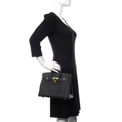 Hermes Togo Birkin 25 Black 2 of 34