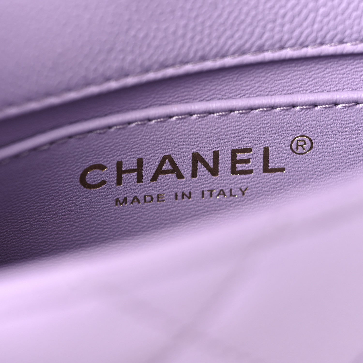 Chanel Caviar Quilted Mini Rectangular Sweetheart Flap Light Purple 6 of 11