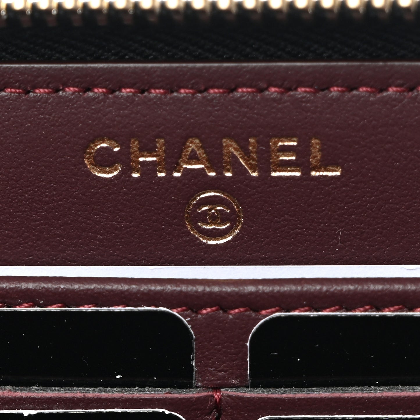 Aged Calfskin Quilted Lucky Charms 2.55 Reissue Zip Around Wallet Black