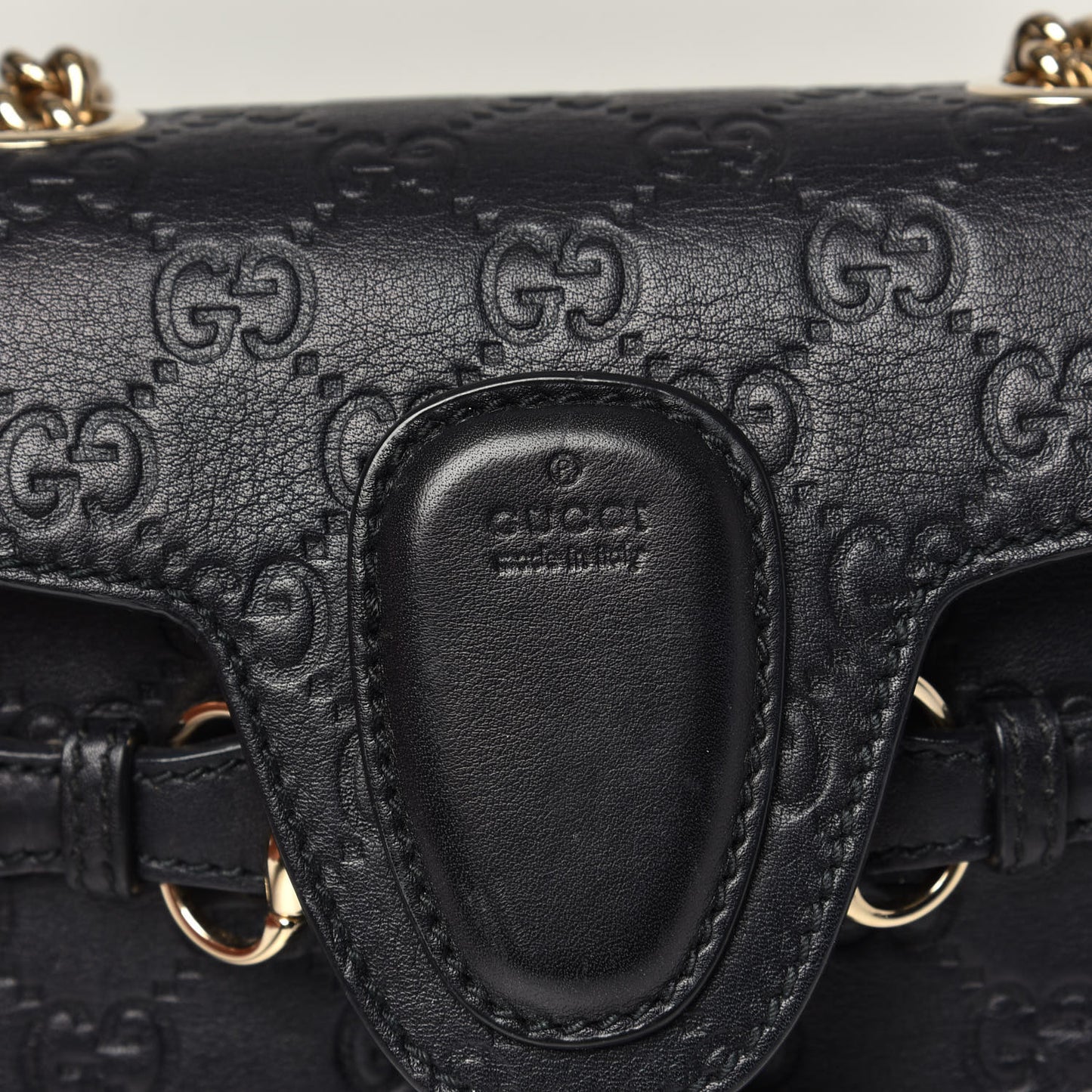 Guccissima Mini Emily Shoulder Bag Black