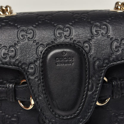 Gucci Guccissima Mini Emily Shoulder Bag Black 9 of 13