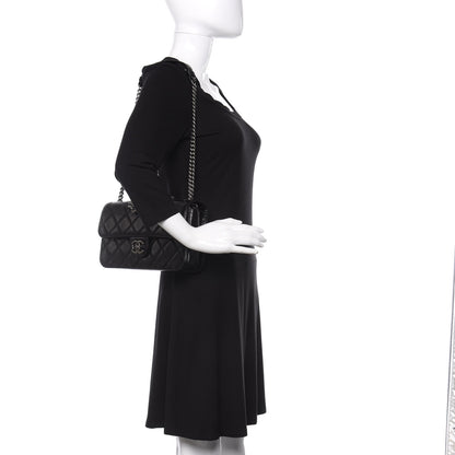 Chanel Glazed Calfskin Quilted Medium Perfect Edge Flap Black 2 of 10