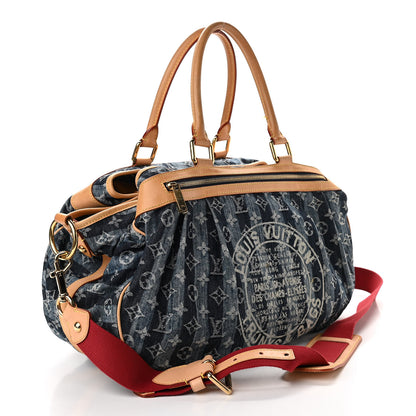 Louis Vuitton Denim Raye Cabas GM 3 of 12