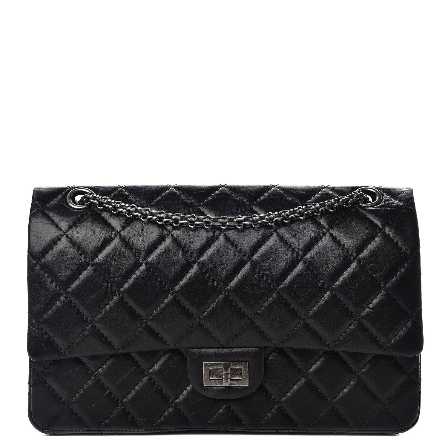Chanel Aged Calfskin Quilted 2.55 Reissue 226 Flap Black 1 of 10