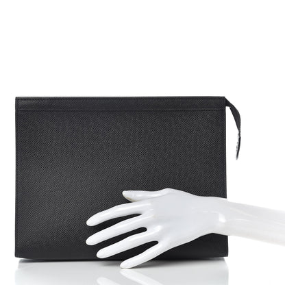Louis Vuitton Taiga Pochette Voyage MM Black 2 of 8