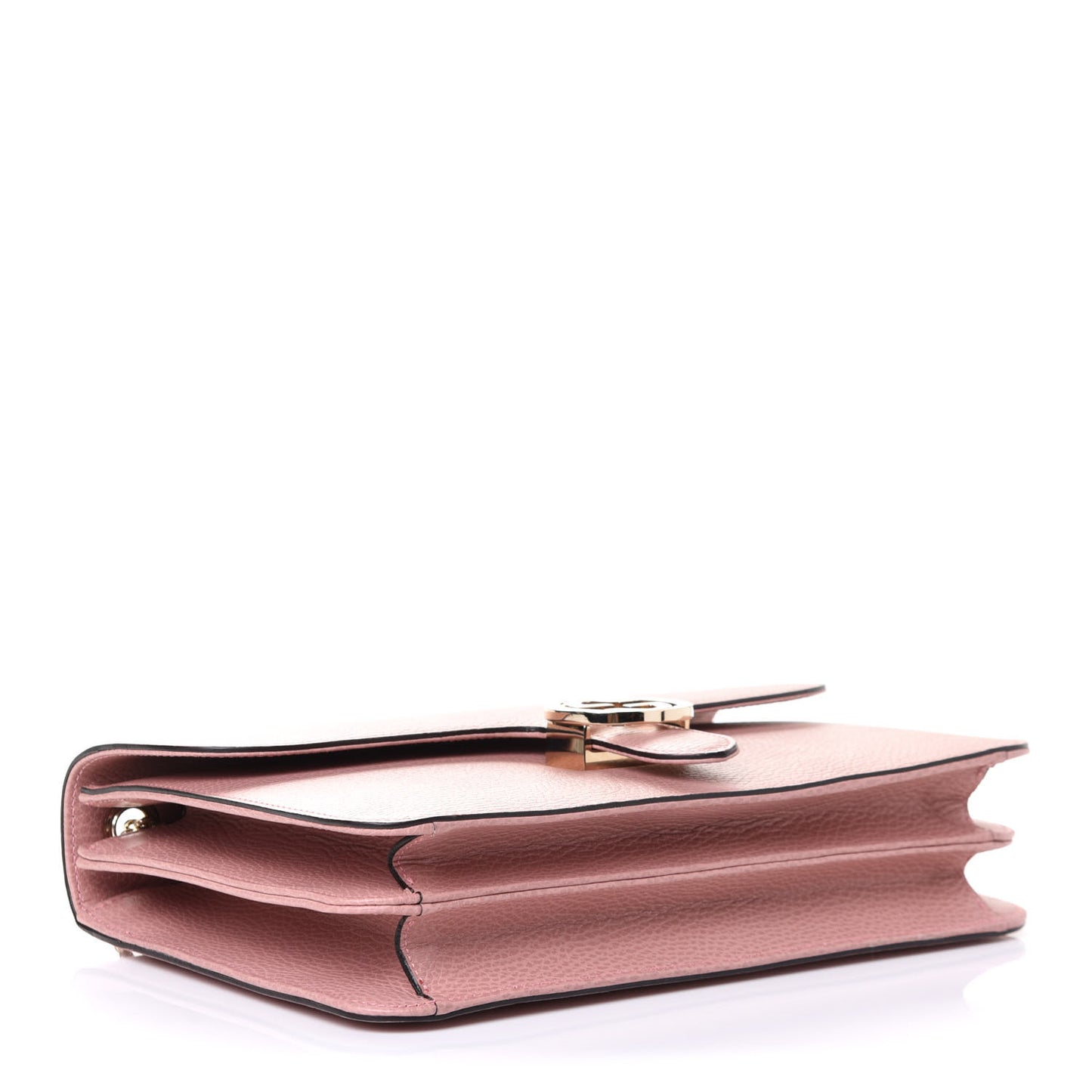 Dollar Calfskin Interlocking G Shoulder Bag Soft Pink