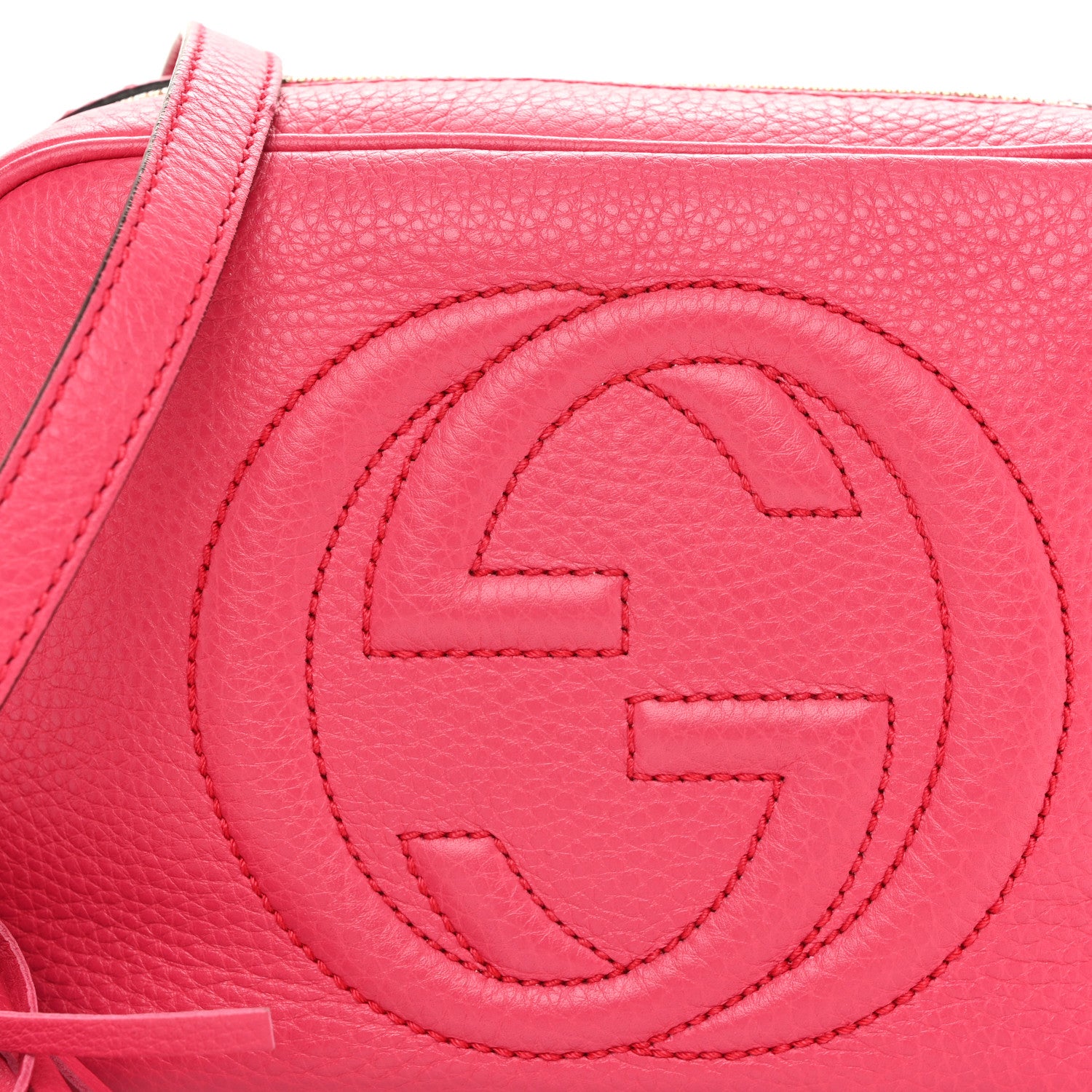 Gucci Pebbled Calfskin Small Soho Disco Bag Pink 8 of 10